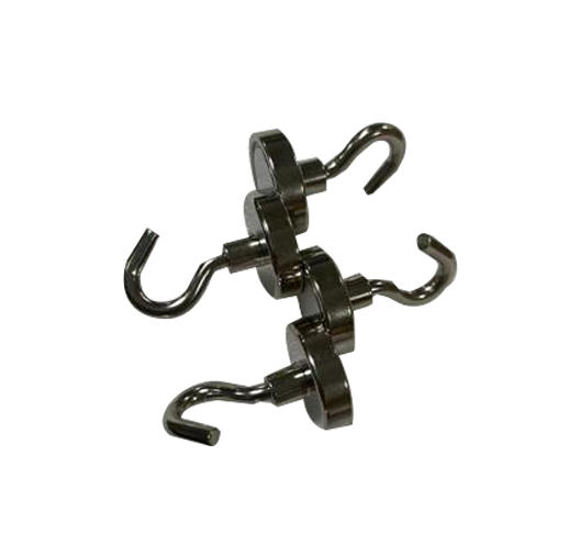 4PC Hook Magnet Nickel 32mm