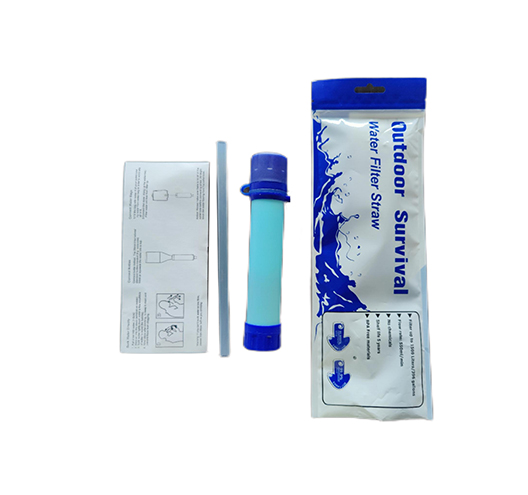 Water purification straw