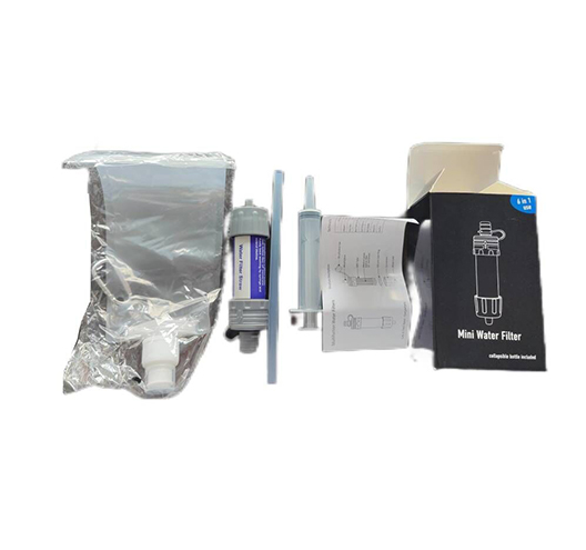 Water purification straw