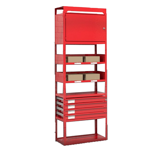 Storage Rack With Drawers