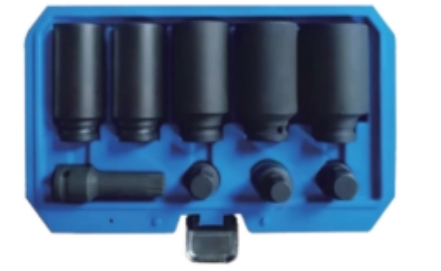 9Pc 1/2" Dr Socket & Bit set