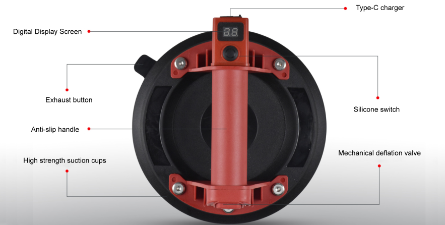 8" Electric Vacuum Suction Cup（Split type）