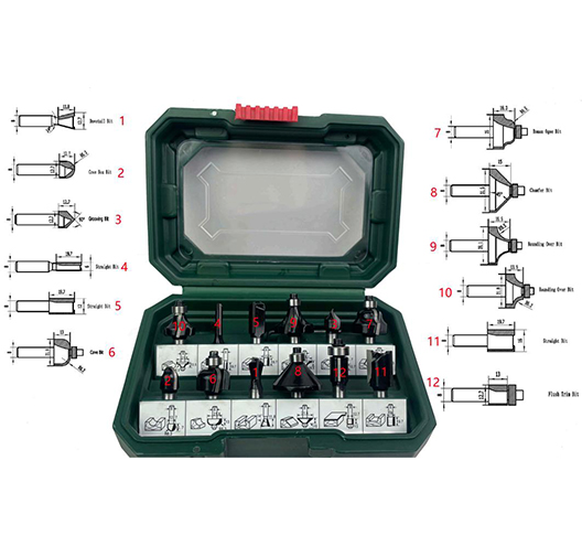 12PC DIY Woodworking Tools