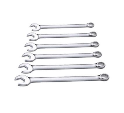 6PCS XL Combination Wrench Set With anti-slip open end