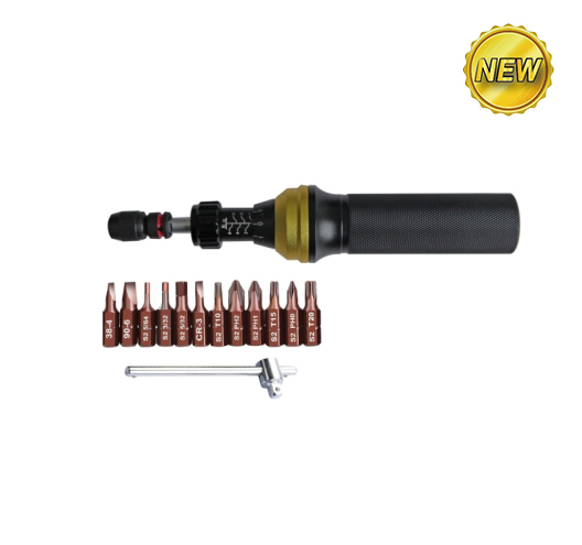 14pc 1/4" Torque ScrewdriverSet（Aluminum alloy handle）-8.9-53.1 IN BL