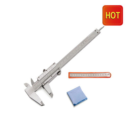 6" Carbon Steel Caliper And 150mm Steel Ruler