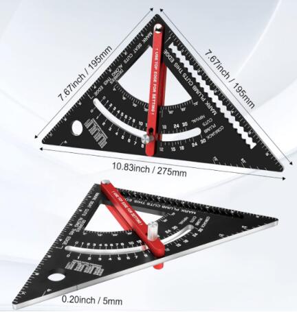 7" Aluminium speed square