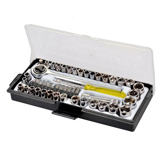 49Pc 1/4" & 3/8" Socket Set
