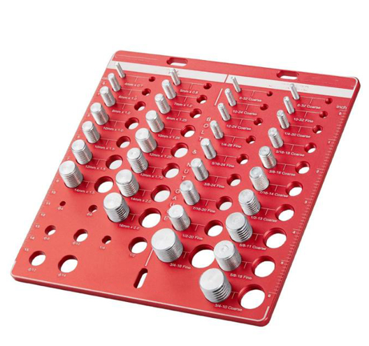 42PC Square Thread Nut Gauge