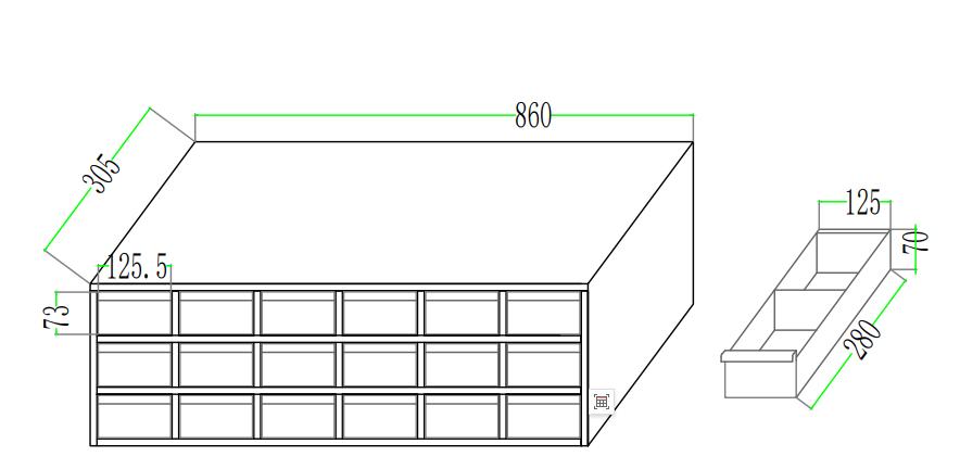 parts cabinet:18D