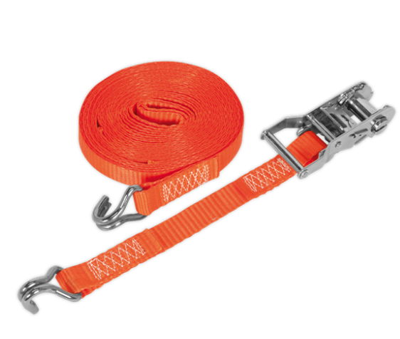25MMx6M Ratchet Strap Double J hook