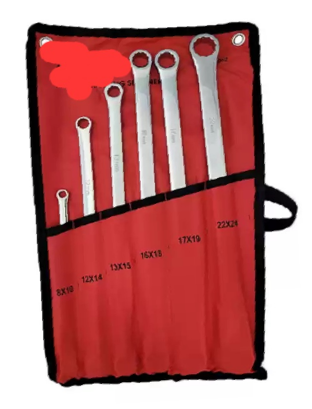 6Pcs Aviation Double EndedRingExtra Long Spanner Set