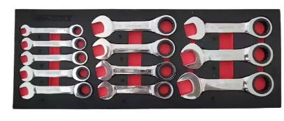 12Pce Stubby Ratchet Spanner Set