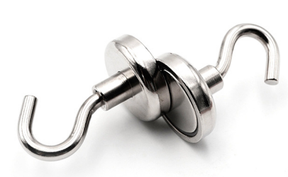2PC Hook Magnet Nickel 32mm