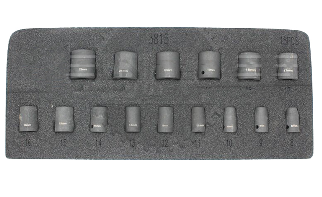 Deep Impact Socket Set 3/8〃Shallow 15pc