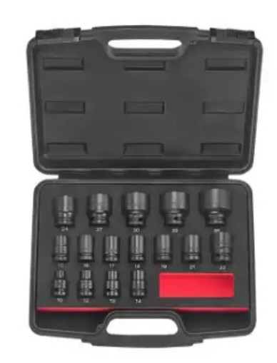 1/2" 16pc Impact socket set(Shallow)