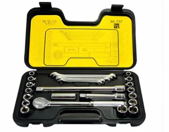 25pc 1/2" Socket Set