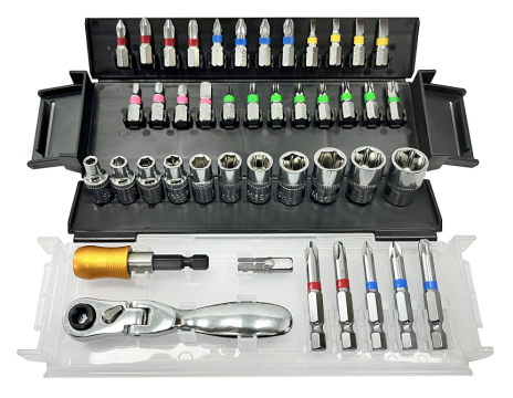 43pcs Screwdriver Bits andSocket Set