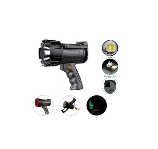 20W+6W LED Waterproof Rechargeable Spotlight
