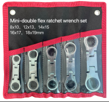 5pc Double-Sided Palm-SizedFlex Wrench Set