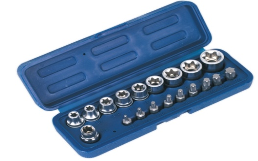 19pc 3/8"Sq Drive Socket & Bit Set