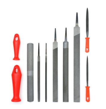 8pcs Files With Interchangeable Handle Set
