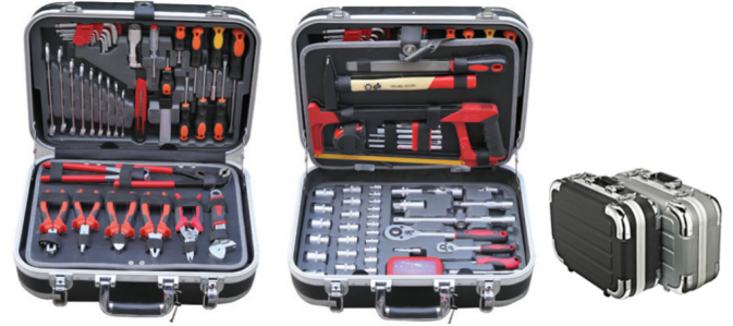 131Pcs ABS Aluminum case toolset