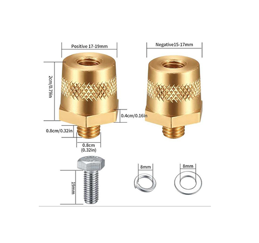 M8 battery pole adapter Set of 2PCS