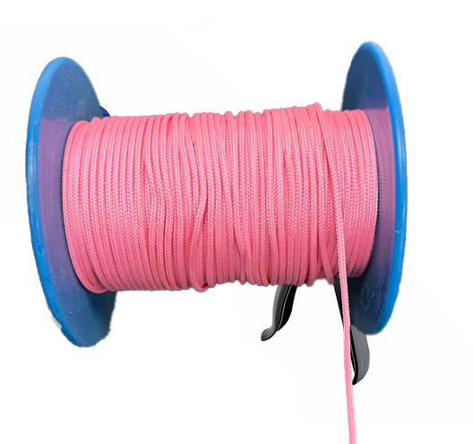 Braided Nylon Fluorescent Pink Rope 100m