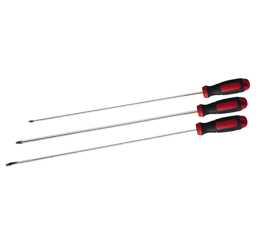 3-piece screwdriver set，extra long