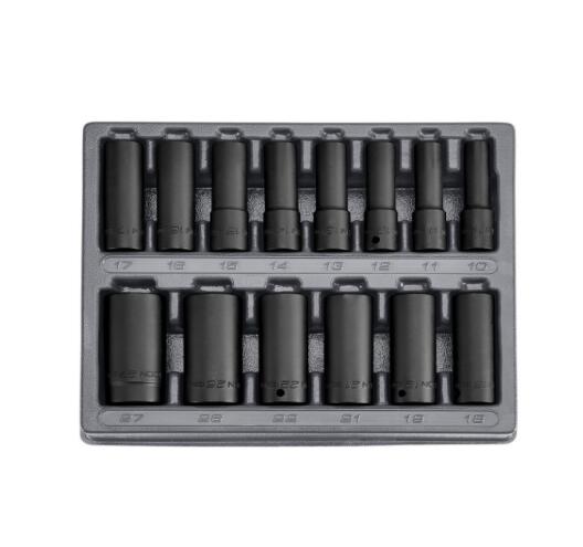 14Pc 1/2 in. Drive Metric  Deep Impact Socket Set