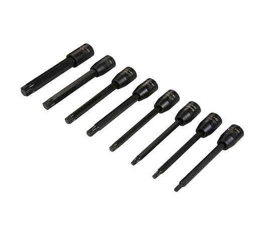 8pc 1/2"Sq Drive Torx SocketBit Set