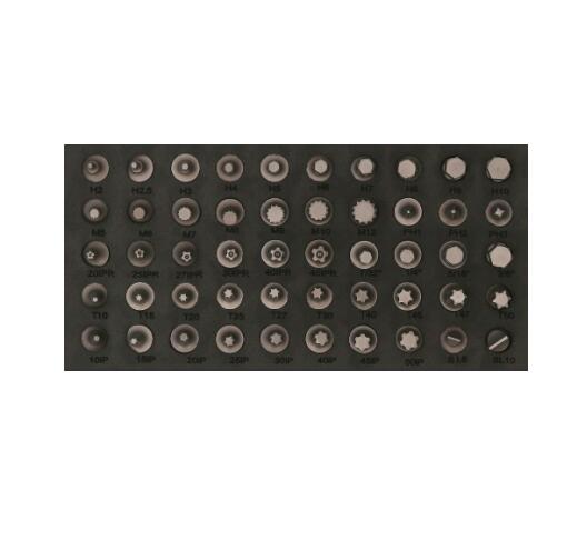 1/4" bit socket set, extra short, 50-pcs