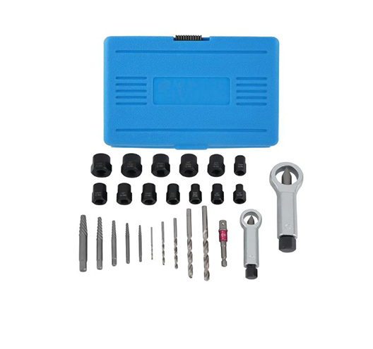  Screw Extractor and Nut Splitter Set 26 pcs
