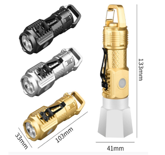 3LED 2 in 1 plastic flashlight