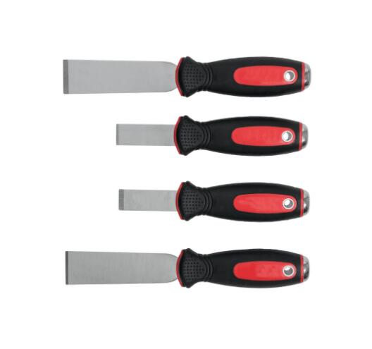 Stainless steel scraper chisel set, 4 pieces