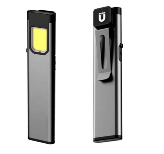 500LM Rechargeable AliminiumSlim light with Magnetic Clip