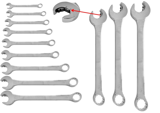12pc Open end Ratchets Wrench