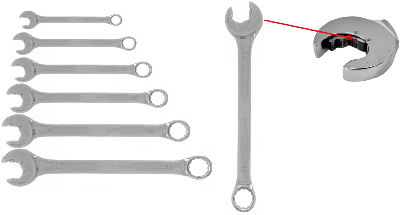 7pc Open end Ratchets Wrench(SAE)