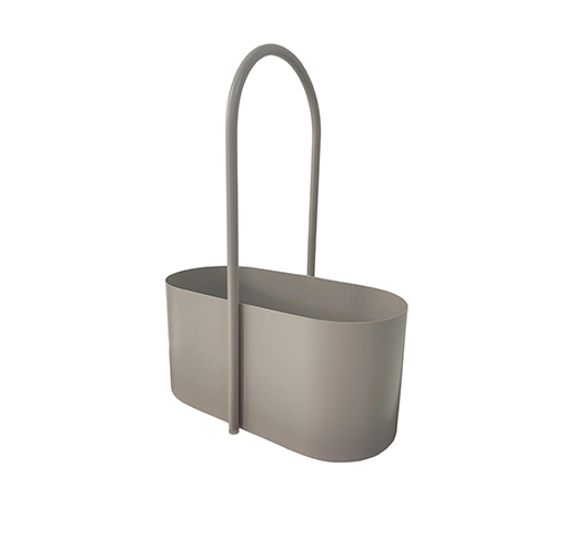 Elliptical metal storage box-27.5 * 13 * H13 * TH36CM