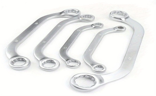 5Pcs Obstruction Bend C Wrench Spanner 8-22mm