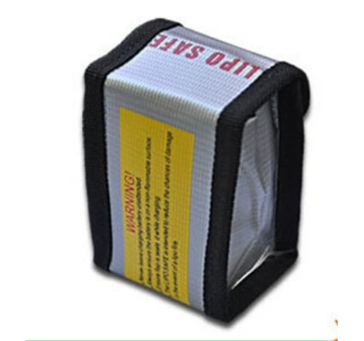 Li-Po Fireproof Battery Bag H100*L65*W50mm