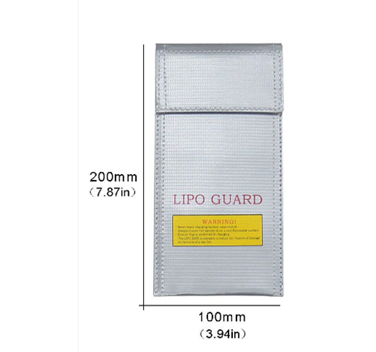 Li-Po Fireproof Battery Bag 100*200mm