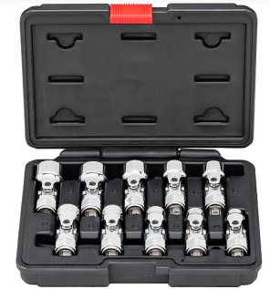 10pc 3/8" Universal joint socket set