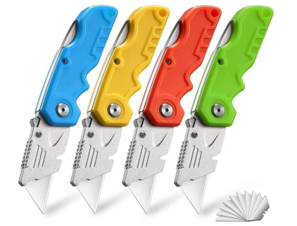 4PCS T blade fold utility knife
