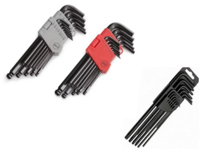 39PC Long Arm Ball End Hex Key Wrench Set
