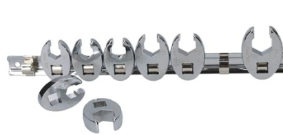 7Pcs 3/8" Dr.Crows  Foot Wrench Set,SAE