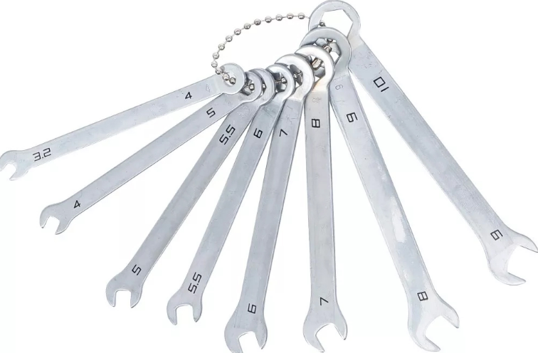 8Pcs Combination Stubby Spanner Set 4-10mm