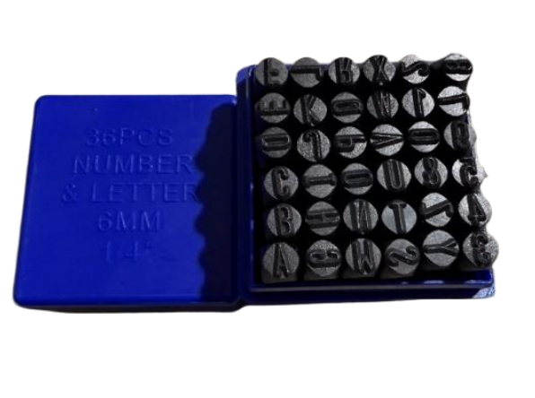 36 PC 1/8" NUMBER & LETTER PUNCH -3MM