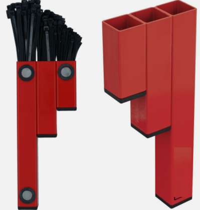Cable Tie Holder Storage Rack with Magnetic Fixings